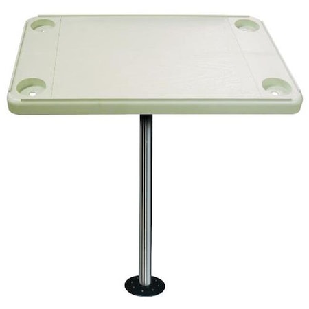 Jif Marine JIF Marine DSH-KF Rectangular Pontoon Boat Tables - Ivory DSH-KF